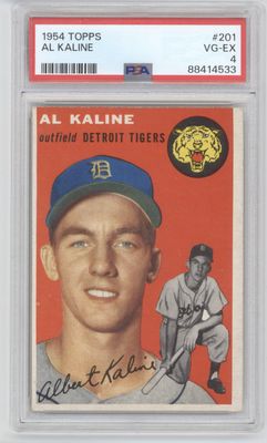 1954 Topps #201 Al Kaline PSA 4