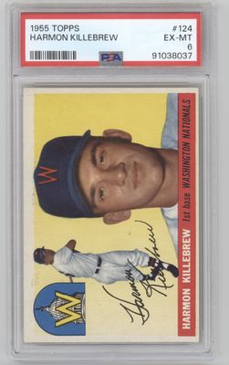 1955 Topps #124 Harmon Killebrew PSA 6