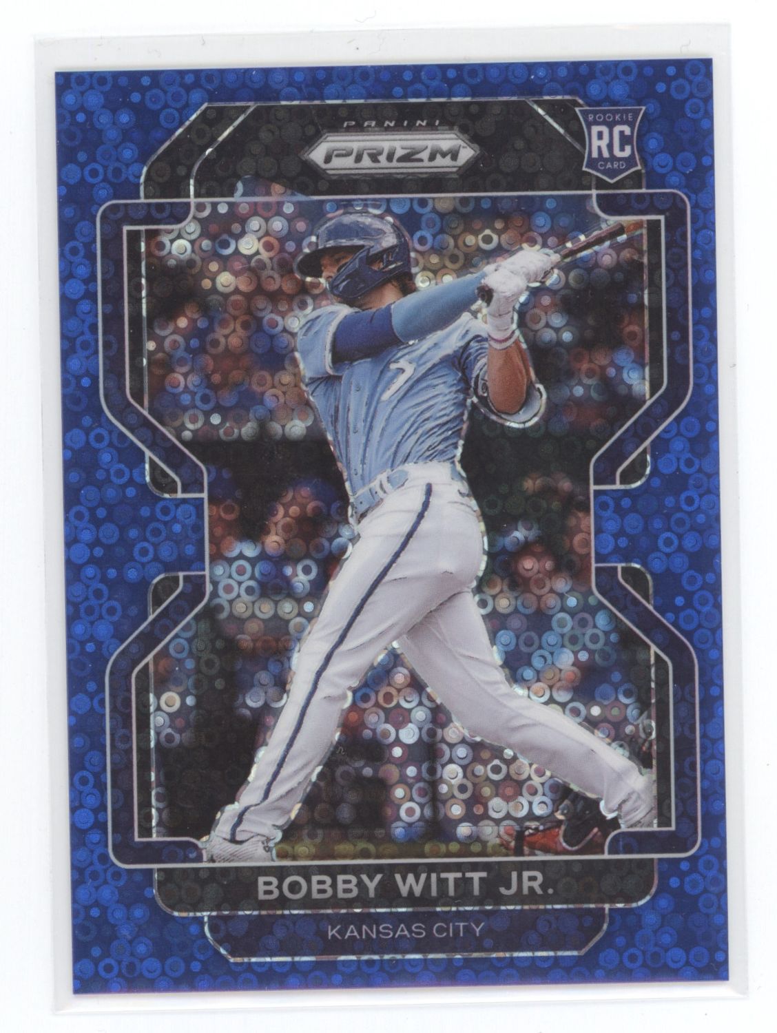 2022 Panini Prizm #33 Bobby Witt Jr. Blue Disco RC /199
