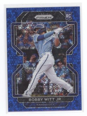 2022 Panini Prizm #33 Bobby Witt Jr. Blue Disco RC /199