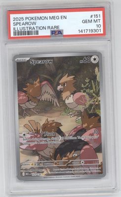 2025 Pokemon Spearow IR PSA 10