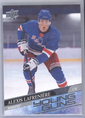 2020-21 Upper Deck #201 Alexis Lafreniere Young Guns