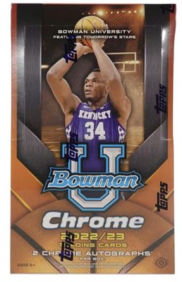 2022/23 Bowman University Chrome Basketball Hobby Box