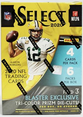 2020 Panini2020 Panini Select Football Blaster Box (Tri-Color Prizms)