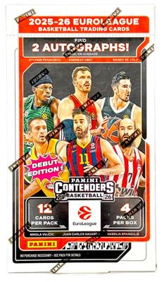 2025-26 Panini Contenders Euro League Basketball Hobby Box