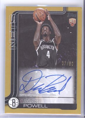 2025-26 Topps #TFRR-DP Drake Powell Flagship Real One Rookie Auto Gold /50