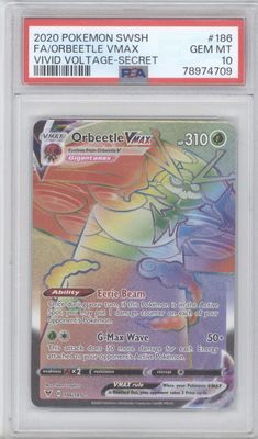 Orbeetle VMAX (Secret) - SWSH04: Vivid Voltage (SWSH04) PSA 10