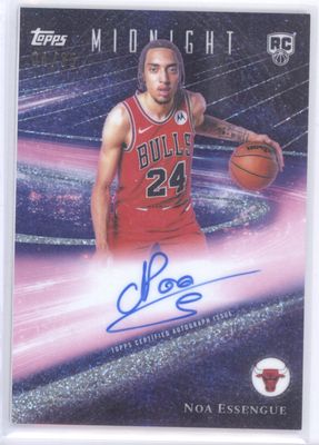 2025-26 Topps Midnight #RHS-NE Noa Essengue RC Horizon Sig Winter Solistice /35