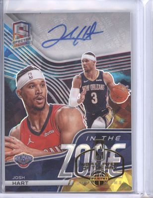 2020-21 Panini Spectra #ITZ-JHA Josh Hart In The Zone Autographs Astral #/35