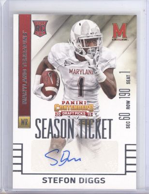 2015 Panini Contenders Draft Picks #143 Stefon Diggs