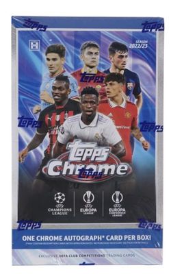2022/23 Topps Chrome UEFA Club Competitions Soccer Hobby Box