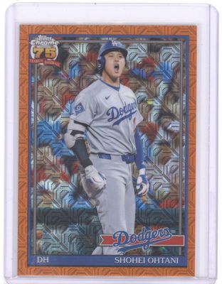 2026 Topps #91C-47 Shohei Ohtani 35th Anni. Orange Refractors 17/25 JERSEY #