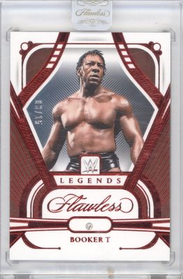 2024 Panini Flawless WWE #63 Booker T Ruby #/15