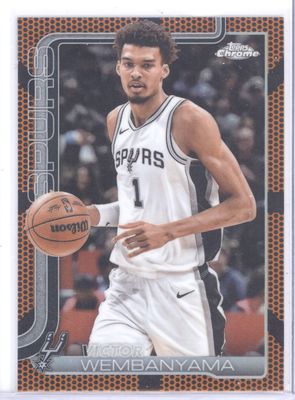 2025-26 Topps Chrome #221 Victor Wembanyama Basketball Refractor
