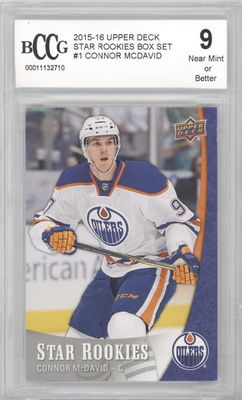 2015-16 Upper Deck Star Rookies #1 Connor McDavid BCCG 9