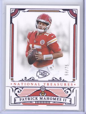 2025 National Treasures #47 Patrick Mahomes Purple /75