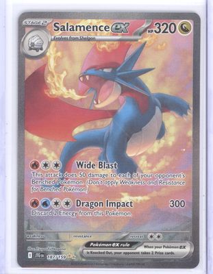Salamence ex - 187/159 - SV09: Journey Together (JTG) - Nm