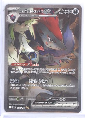 N's Zoroark ex - 185/159 - SV09: Journey Together (JTG) - Nm