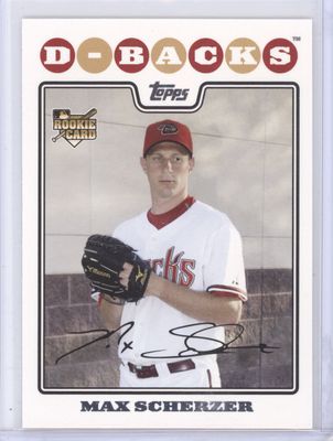2008 Topps Updates &amp; Highlights #UH280 Max Scherzer