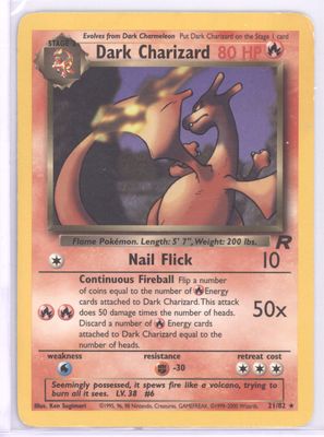 Dark Charizard (21) - Team Rocket (TR) - HP
