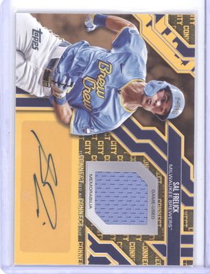 2025 Topps #CCAR-SF Sal Frelick City Connect Swatch Autograph Relics #/50