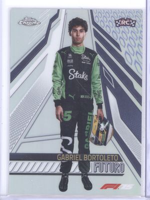 2025 Topps Chrome Formula 1 #FUT-4 Gabriel Bortoleto Futuro