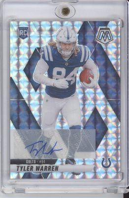2025 Panini Mosaic #354 Tyler Warren Rookie Autographs Mosaic