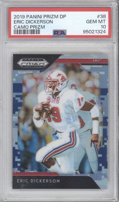 2019 Panini Prizm Draft Picks #38 Eric Dickerson Prizms Camo PSA 10 #/25