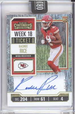 2023 Panini Contenders #129 Rashee Rice Autograph /18