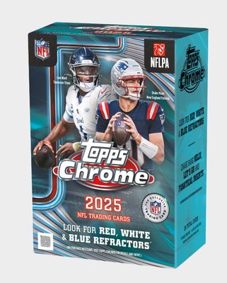 2025 Topps Chrome Football Blaster Box