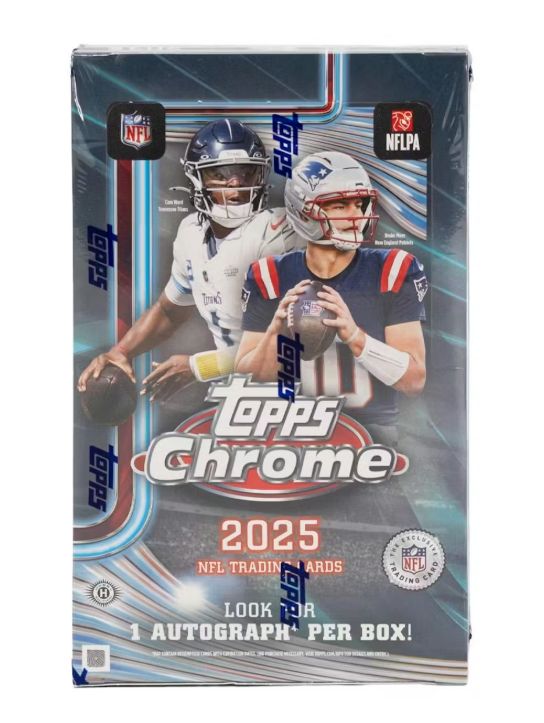 2025 Topps Chrome Football Hobby Box
