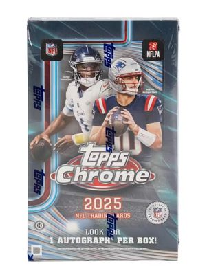 2025 Topps Chrome Football Hobby Box