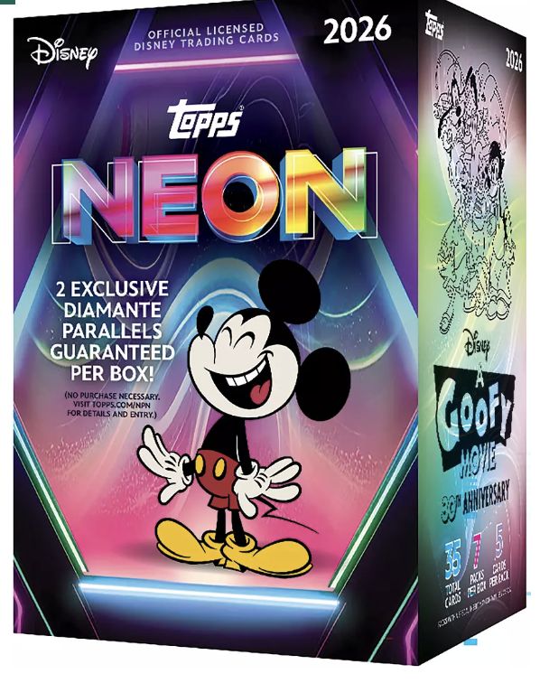 2026 Topps Neon Disney Value Box