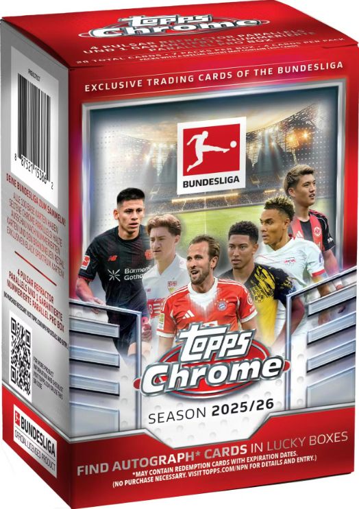 2025/26 Topps Chrome Bundesliga Soccer Blaster Box
