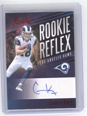 2017 Absolute Cooper Kupp Rookie Reflex Auto card#RR-CK