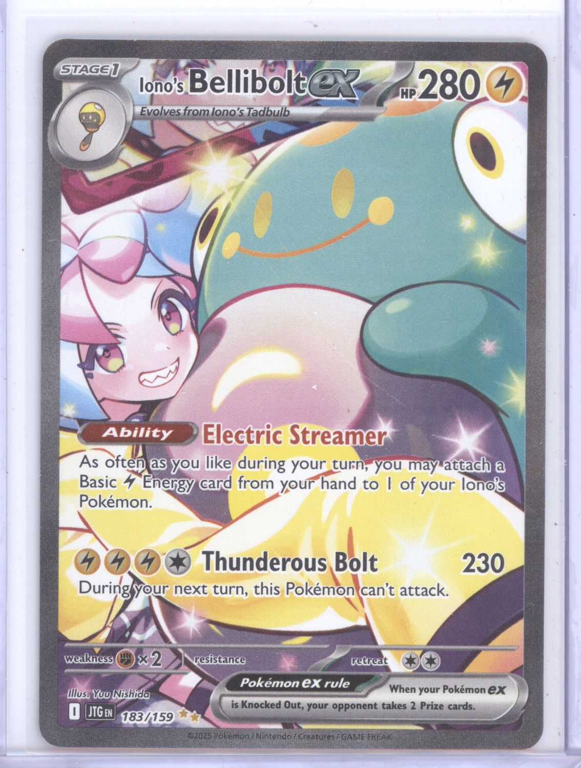 Iono's Bellibolt ex - 183/159 - SV09: Journey Together (JTG) (4/30)