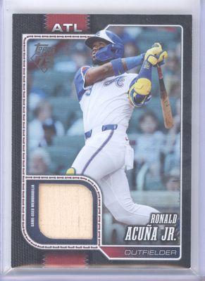 2026 Topps Series One #50 Ronald Acuna Jr. Game Used Memorabilia Black /10