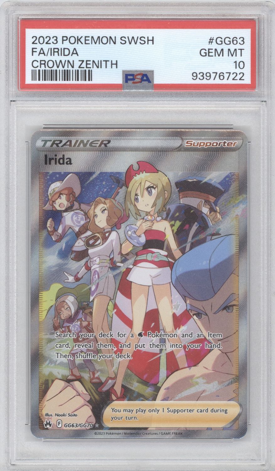Irida - SWSH: Crown Zenith: Galarian Gallery (CRZ:GG) PSA 10