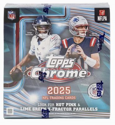 2025 Topps Chrome Football Mega Box