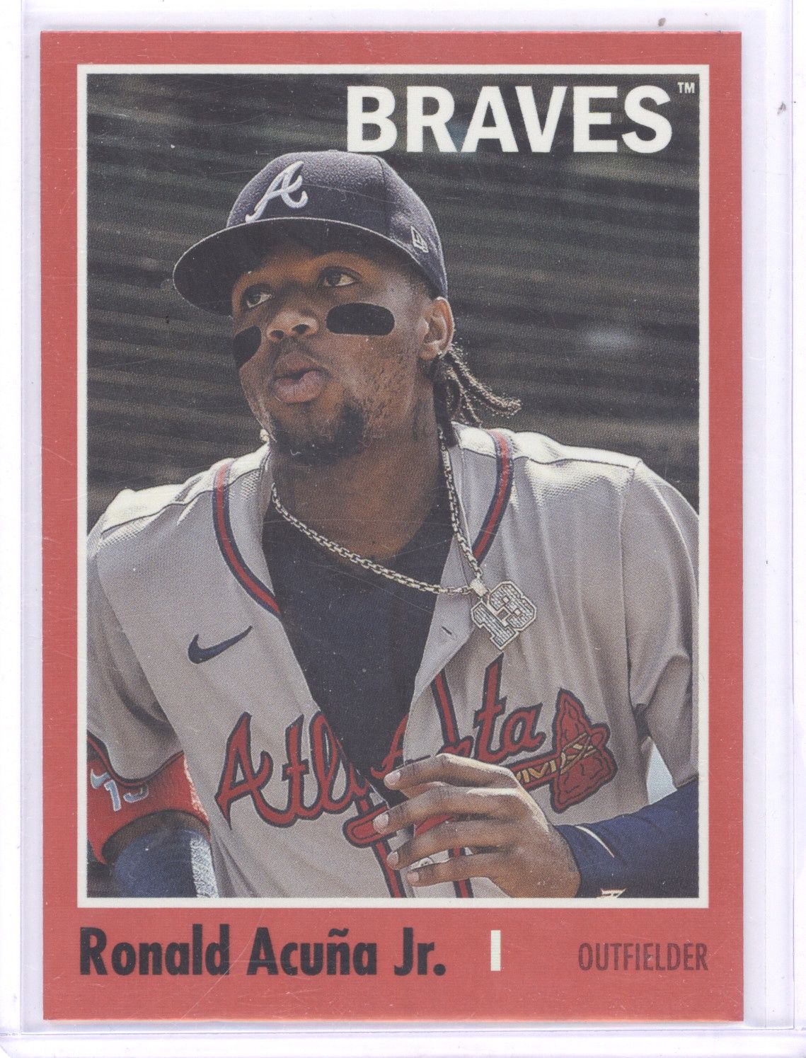 2024 Topps Heritage #116 Ronald Acuna Jr. Red Foil /50