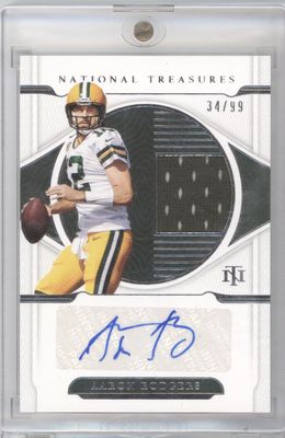 2021 National Treasures Aaron Rodgers Patch Auto /99