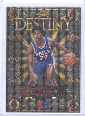 2025-26 Topps Chrome Destiny VJ Edgecombe Rookie Gold /50