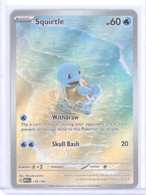 Squirtle - 170/165 - SV: Scarlet &amp; Violet 151 (MEW) - DMG (5/10)