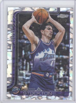 2025-26 Topps Chrome John Stockton FDI Silver /12