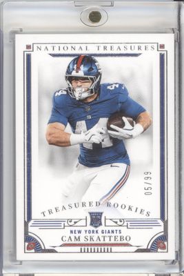 2025 National Treasures Football Cam Skattebo Treasured Rookies /99