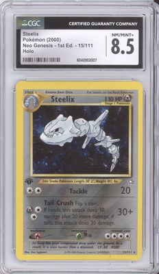 2000 Steelix Neo Genesis 1st Edition Holo CGC 8.5