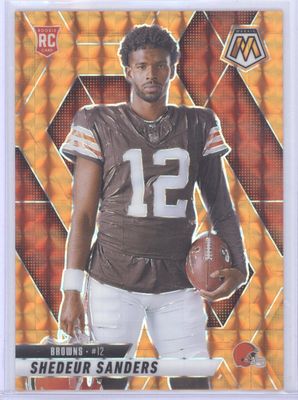 2025 Panini Mosaic #290 Shedeur Sanders Orange Mosaic Variation #/199
