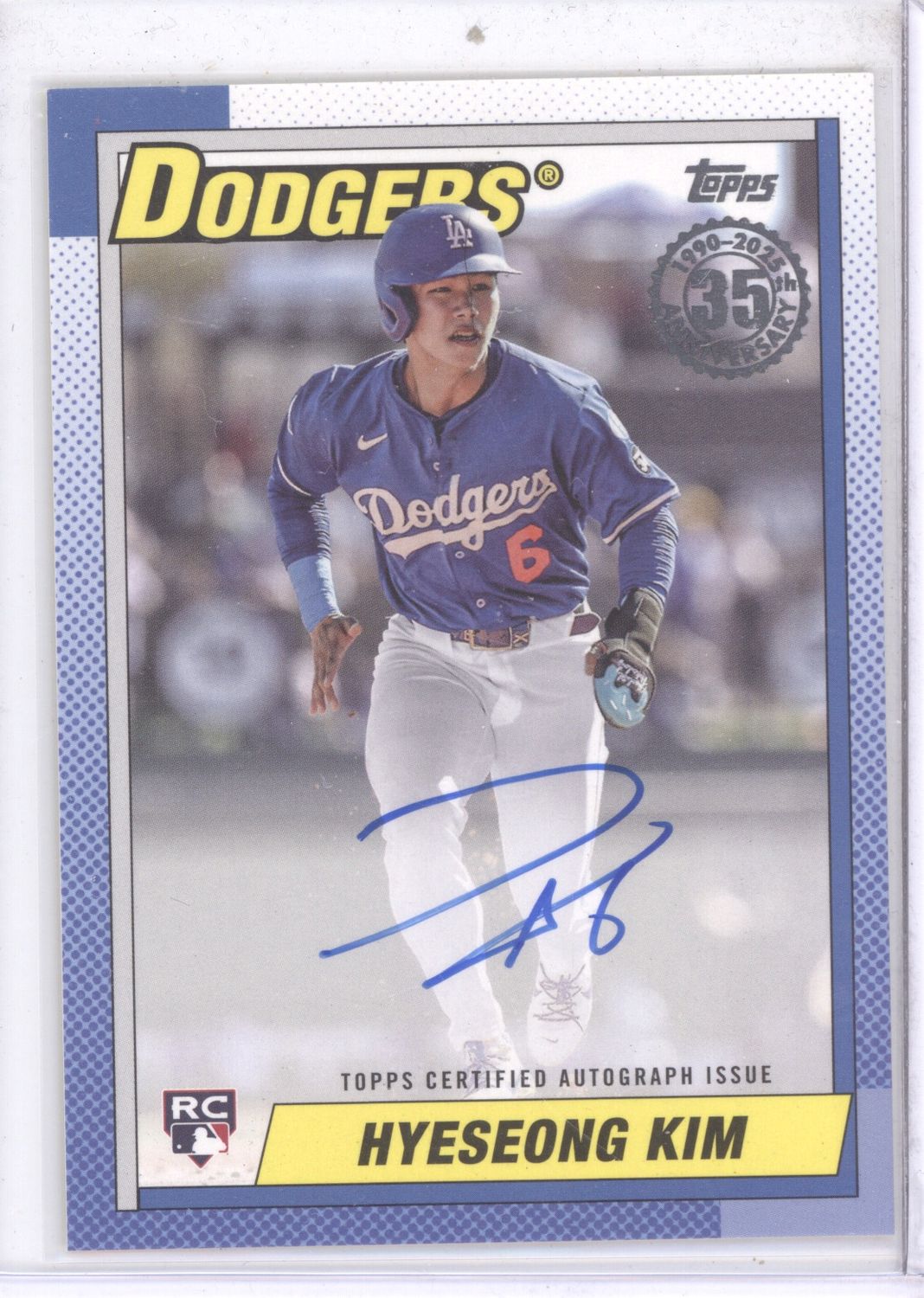 2025 Topps #90AU-HK Hyeseong Kim Autograph 35th Anniversary