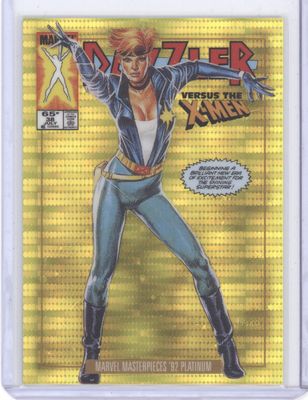 2024 Upper Deck Marvel Masterpieces #20-V Dazzler Seismic Gold #/92
