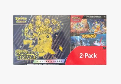 Costco Pokemon Surging Sparks 2-Pack Trainer Box and Booster Bundle